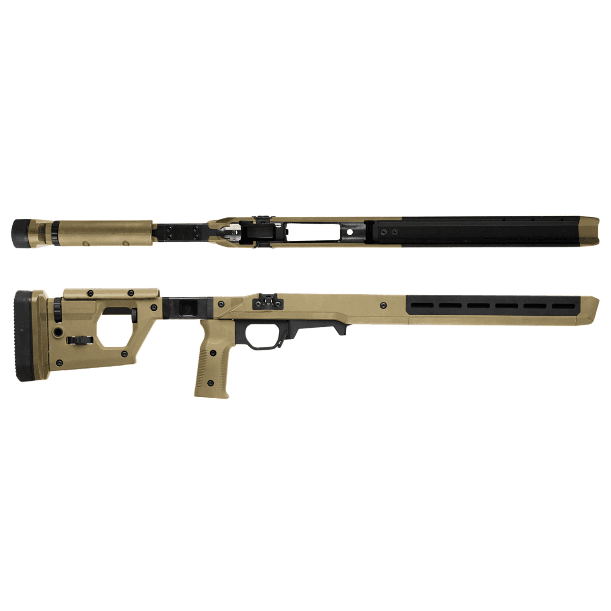 Magpul Pro 700 Stock Fixed with Aluminum Bedding - Flat Dark Earth Synthetic for Remington 700 SA - MAG997-FDE Magpul Pro 700 Stock Fixed with Aluminum Bedding - Flat Dark Earth Synthetic for Remington 700 SA - MAG997-FDE