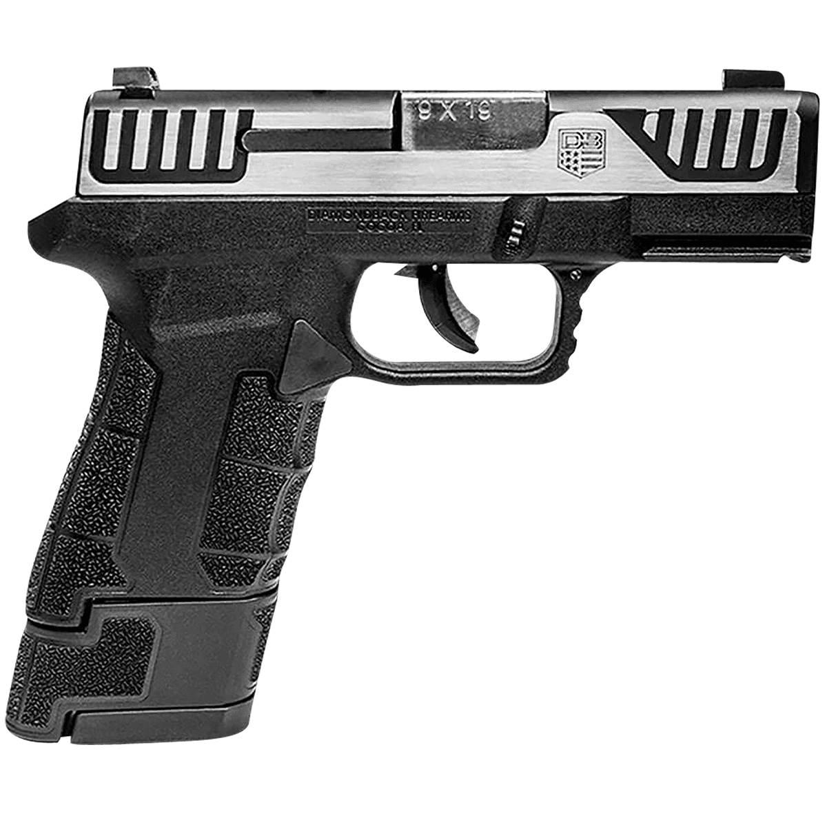 Diamondback AM2 Sub Compact Frame 9mm Semi Automatic Pistol Diamondback AM2 Sub Compact Frame 9mm Semi Automatic Pistol