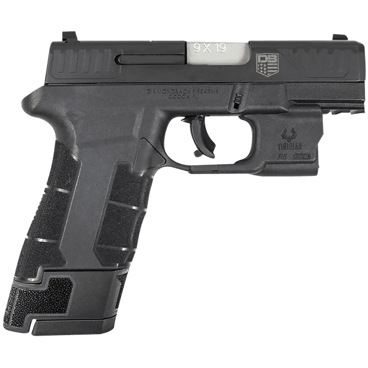 Diamondback AM2 w/Viridian Laser Sub-Compact Semi Automatic Pistol Diamondback AM2 w/Viridian Laser Sub-Compact Semi Automatic Pistol