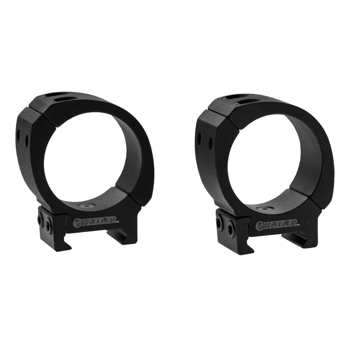 Wheeler 1133750 Sporter Scope Rings Black 30mm Low Wheeler 1133750 Sporter Scope Rings Black 30mm Low