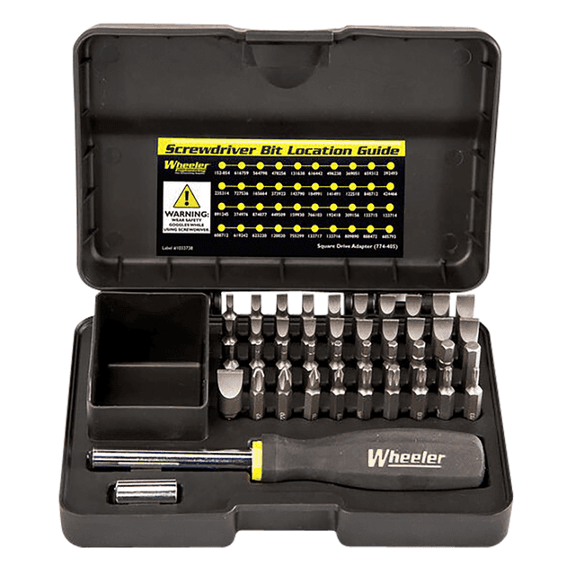 Wheeler 4001006 Gunsmithing Screwdriver Set Black 43 Pieces Wheeler 4001006 Gunsmithing Screwdriver Set Black 43 Pieces