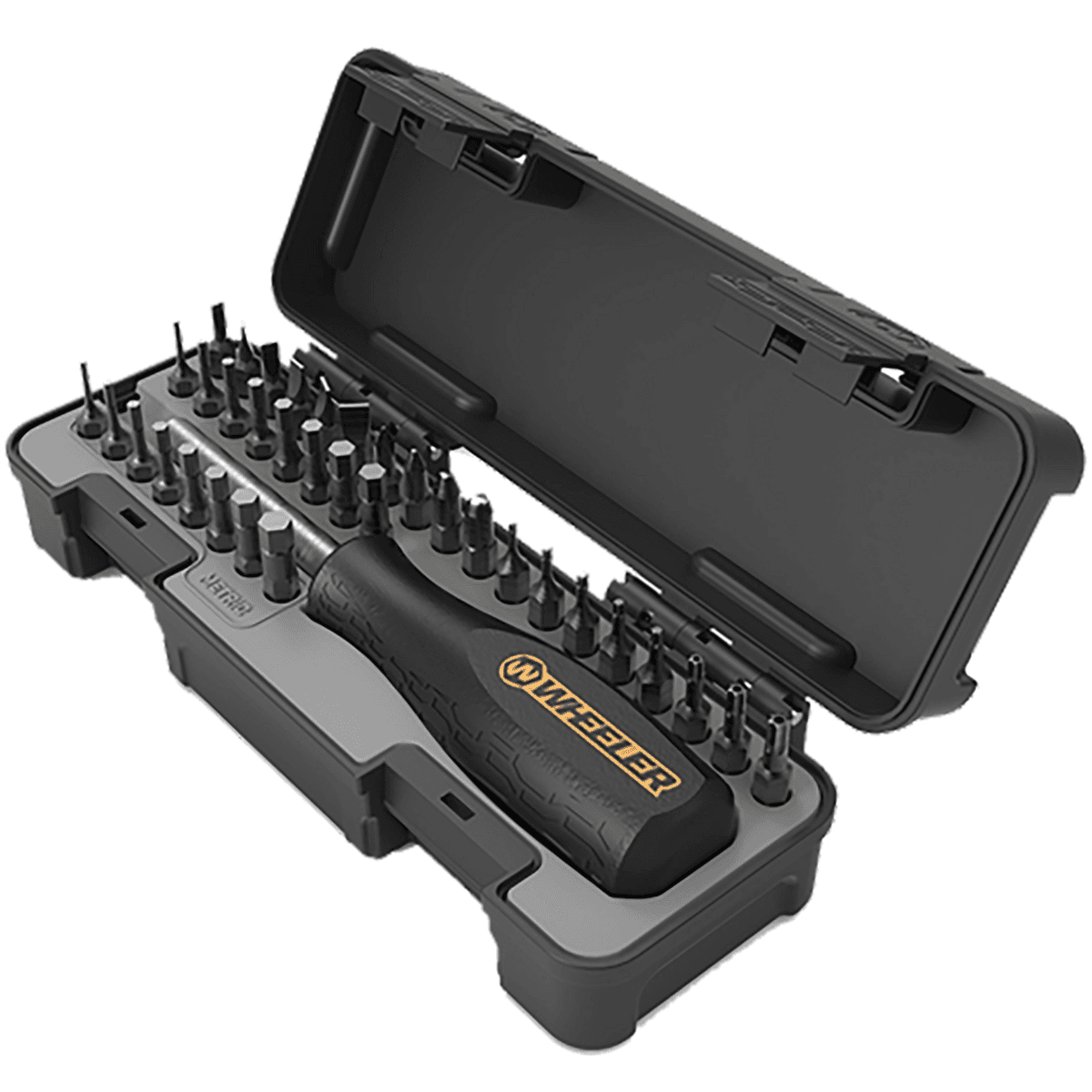 Wheeler 4001005 SpaceSaver Screwdriver Set Black 36 Pieces Wheeler 4001005 SpaceSaver Screwdriver Set Black 36 Pieces