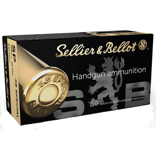 Sellier & Bellot Handgun 38 Special 158 gr Soft Point - 50 Per Box/20 Case SB38C Sellier & Bellot Handgun 38 Special 158 gr Soft Point - 50 Per Box/20 Case SB38C