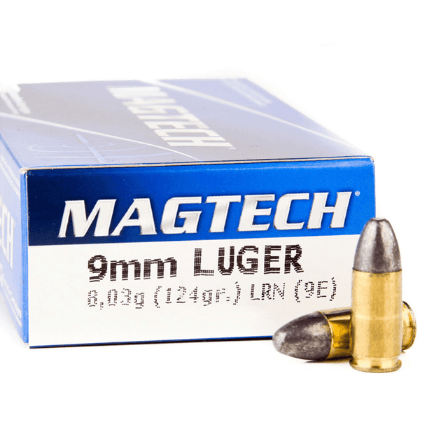 Magtech Range/Training 9mm Luger 124 gr Lead Round Nose - 50 Rounds Per Box, 20 Boxes Per Case - 9E Magtech Range/Training 9mm Luger 124 gr Lead Round Nose - 50 Rounds Per Box, 20 Boxes Per Case - 9E