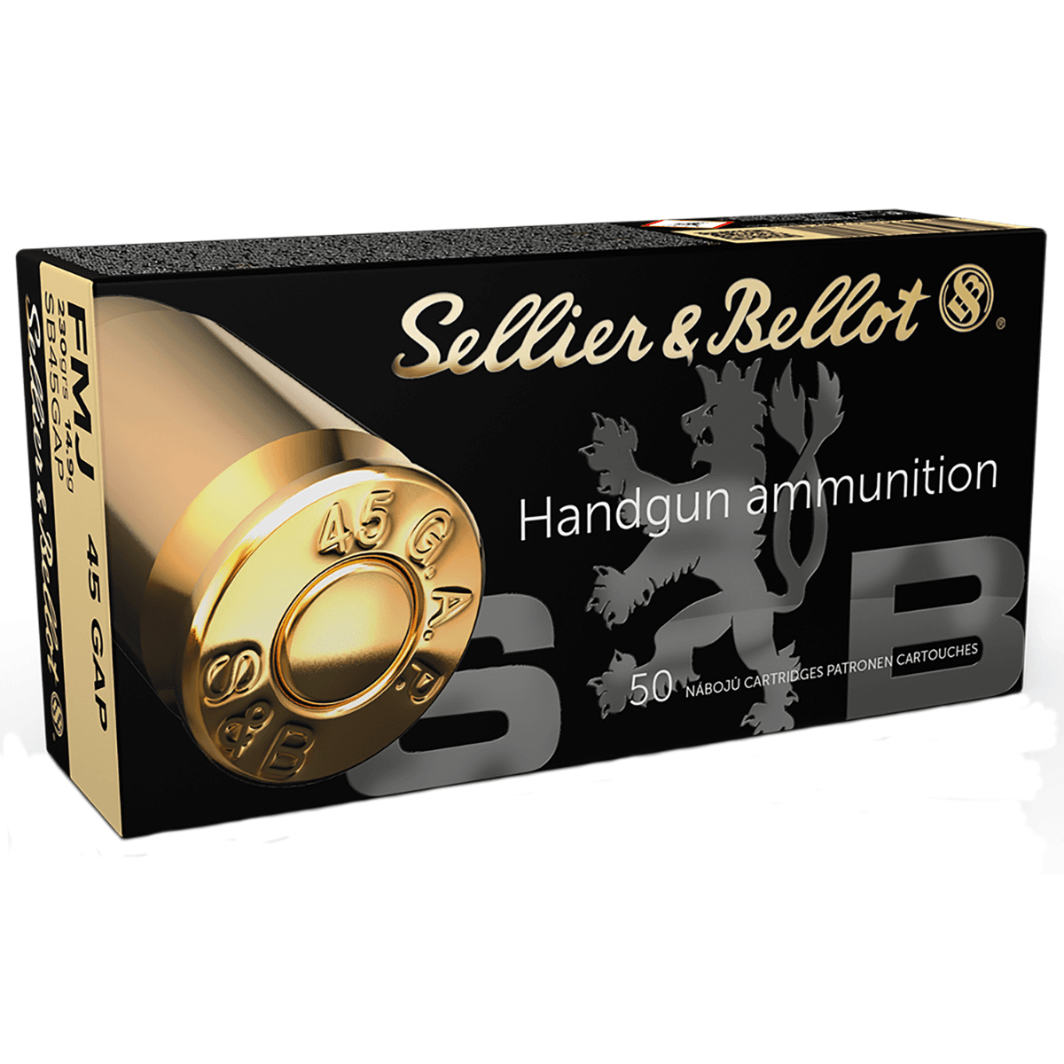 Sellier & Bellot Handgun 45 GAP 230 gr Full Metal Jacket 50 Per Box/ 20 Case - SB45GAP Sellier & Bellot Handgun 45 GAP 230 gr Full Metal Jacket 50 Per Box/ 20 Case - SB45GAP