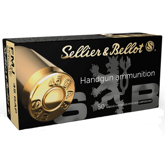 Sellier & Bellot Handgun 45 GAP 230 gr Full Metal Jacket 50 Per Box/ 20 Case - SB45GAP Sellier & Bellot Handgun 45 GAP 230 gr Full Metal Jacket 50 Per Box/ 20 Case - SB45GAP