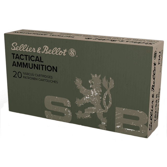 Sellier & Bellot Rifle 7.62x54mmR 180 gr Full Metal Jacket 20 Per Box - SB76254RA Sellier & Bellot Rifle 7.62x54mmR 180 gr Full Metal Jacket 20 Per Box - SB76254RA