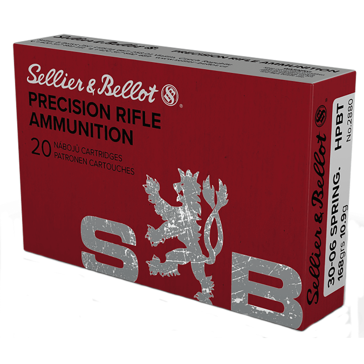 Sellier & Bellot Rifle 30-06 Springfield 168 gr Hollow Point Boat Tail 20 Per Box/ 20 Case - SB3006D Sellier & Bellot Rifle 30-06 Springfield 168 gr Hollow Point Boat Tail 20 Per Box/ 20 Case - SB3006D