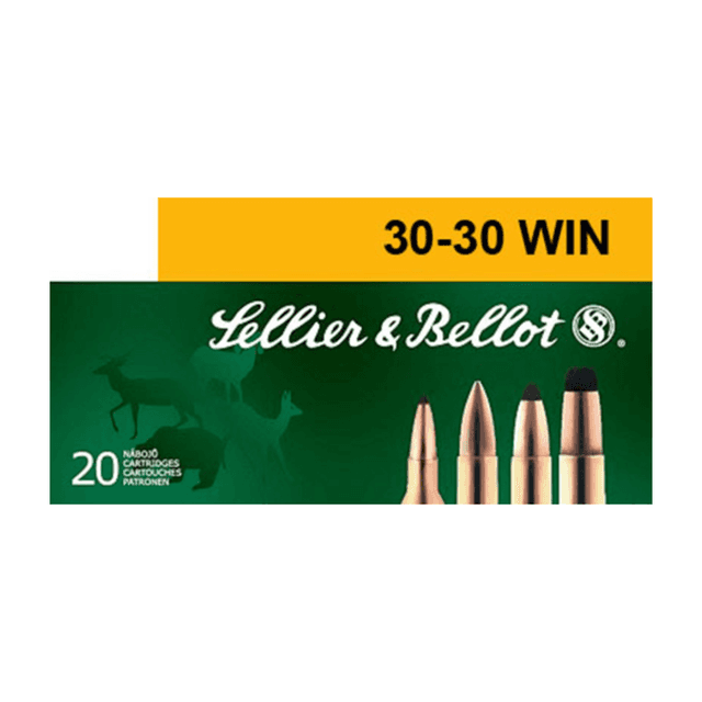 Sellier & Bellot Rifle 30-30 Win 150 gr Soft Point - 20 Rounds Per Box, 25 Boxes Per Case - SB3030A Sellier & Bellot Rifle 30-30 Win 150 gr Soft Point - 20 Rounds Per Box, 25 Boxes Per Case - SB3030A
