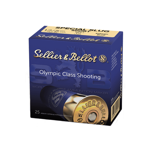 Sellier & Bellot Shotgun 12 Gauge 2.75" 1 oz Rifled Slug Shot - 25 Rounds Per Box, 10 Boxes Per Case - SB12SLUG Sellier & Bellot Shotgun 12 Gauge 2.75" 1 oz Rifled Slug Shot - 25 Rounds Per Box, 10 Boxes Per Case - SB12SLUG
