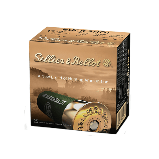 Sellier & Bellot 12 Gauge 2.75" 1 oz Rifled Slug Shot - 25 Rounds Per Box, 10 Boxes Per Case - SB12SLUG Sellier & Bellot 12 Gauge 2.75" 1 oz Rifled Slug Shot - 25 Rounds Per Box, 10 Boxes Per Case - SB12SLUG