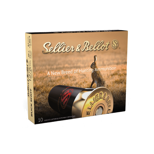 Sellier & Bellot Hunting 12 Gauge 2.75" 12 Pellets 1 1/8 oz 1 Buck Shot Ammo - 10 Boxes Per Box, 25 Cases Per Case - SB12BSI Sellier & Bellot Hunting 12 Gauge 2.75" 12 Pellets 1 1/8 oz 1 Buck Shot Ammo - 10 Boxes Per Box, 25 Cases Per Case - SB12BSI