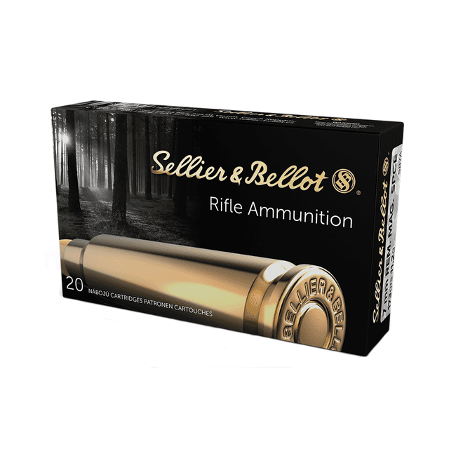 Sellier & Bellot 7mm Rem Mag 173 gr Soft Point Cut Through Edge Rifle Ammo - 20 Rounds Per Box, 20 Boxes Per Case - SB7A Sellier & Bellot 7mm Rem Mag 173 gr Soft Point Cut Through Edge Rifle Ammo - 20 Rounds Per Box, 20 Boxes Per Case - SB7A