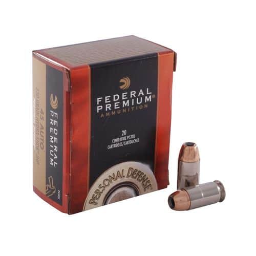 Federal Personal Defense .45 ACP Ammunition 20 Rounds JHP 230 Grain 850fps Federal Personal Defense .45 ACP Ammunition 20 Rounds JHP 230 Grain 850fps