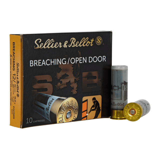 Sellier & Bellot Breaching 12 Gauge 2.75" 1/2 oz Shotgun Ammo - 10 Rounds Per Box, 25 Boxes Per Case - SB12BR Sellier & Bellot Breaching 12 Gauge 2.75" 1/2 oz Shotgun Ammo - 10 Rounds Per Box, 25 Boxes Per Case - SB12BR