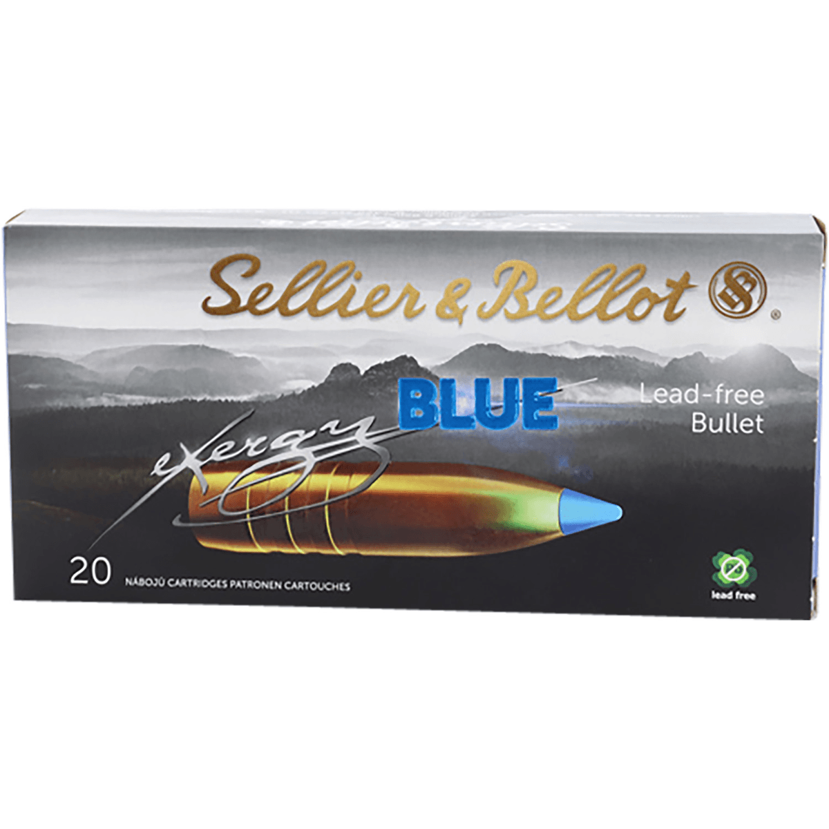 Sellier & Bellot eXergy 308 Win 110 gr TAC EX Blue 20 Per Box/ 12 Case - SB308XB Sellier & Bellot eXergy 308 Win 110 gr TAC EX Blue 20 Per Box/ 12 Case - SB308XB
