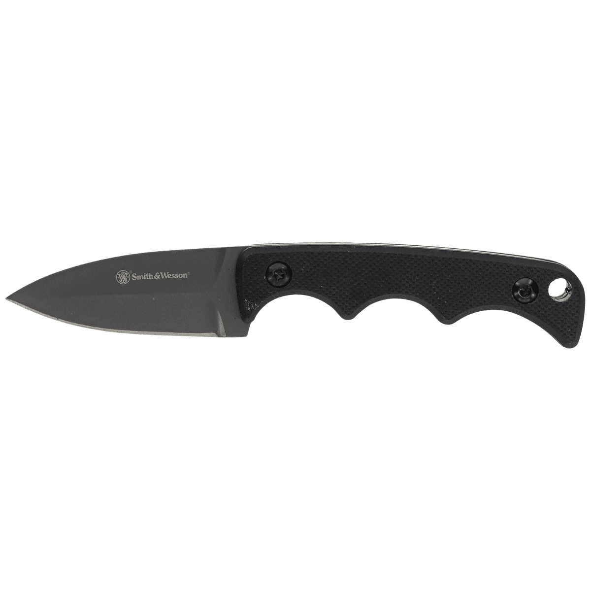 Smith & Wesson Knives 1193156 H.R.T. Neck Knife Fixed Spear Point/Plain Titanium Nitride Coated 8Cr13MoV SS Blade/Black G10 Handle Includes Sheath Smith & Wesson Knives 1193156 H.R.T. Neck Knife Fixed Spear Point/Plain Titanium Nitride Coated 8Cr13MoV SS Blade/Black G10 Handle Includes Sheath