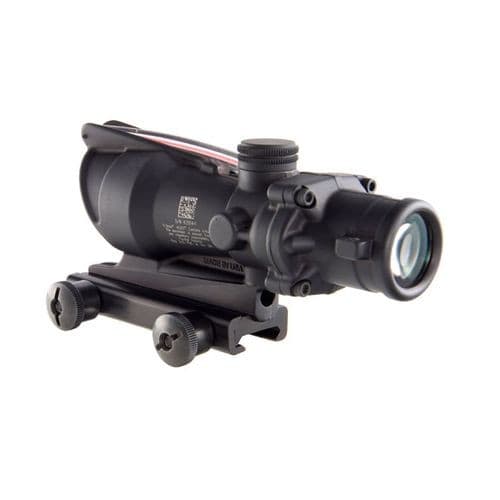 Trijicon 100215 ACOG Black Hardcoat Anodized 4x32mm Illuminated Red Chevron .223/5.56 BDC Reticle Trijicon 100215 ACOG Black Hardcoat Anodized 4x32mm Illuminated Red Chevron .223/5.56 BDC Reticle