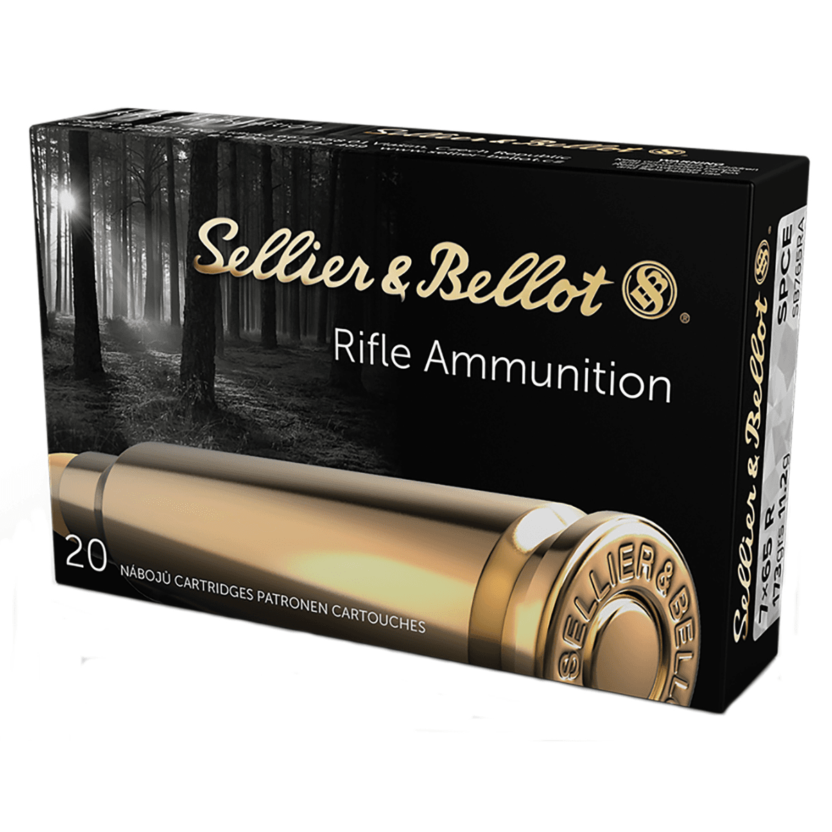 Sellier & Bellot Rifle 7x65mmR 173 gr Soft Point Cut Through Edge 20 Per Box/ 20 Case - SB765RA Sellier & Bellot Rifle 7x65mmR 173 gr Soft Point Cut Through Edge 20 Per Box/ 20 Case - SB765RA