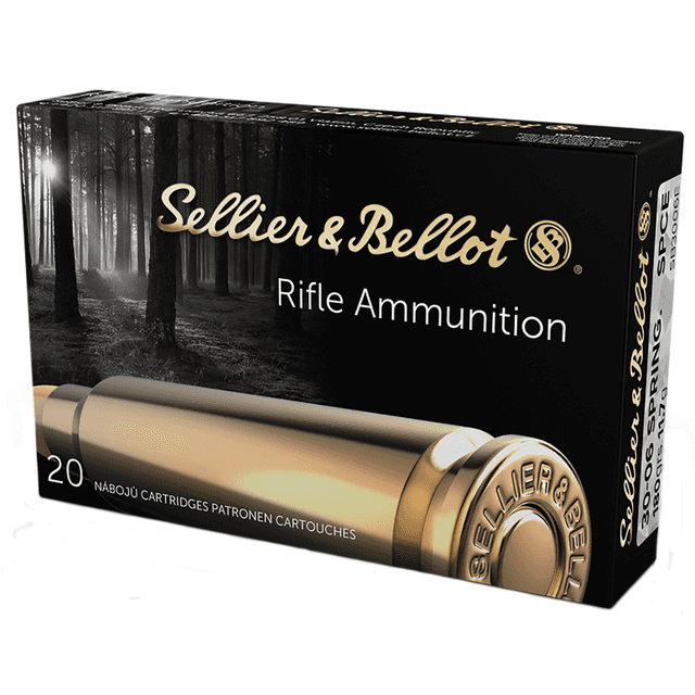 Sellier & Bellot Rifle 30-06 Springfield 180 gr Soft Point Cut Through Edge 20 Per Box/ 20 Case - SB3006E Sellier & Bellot Rifle 30-06 Springfield 180 gr Soft Point Cut Through Edge 20 Per Box/ 20 Case - SB3006E