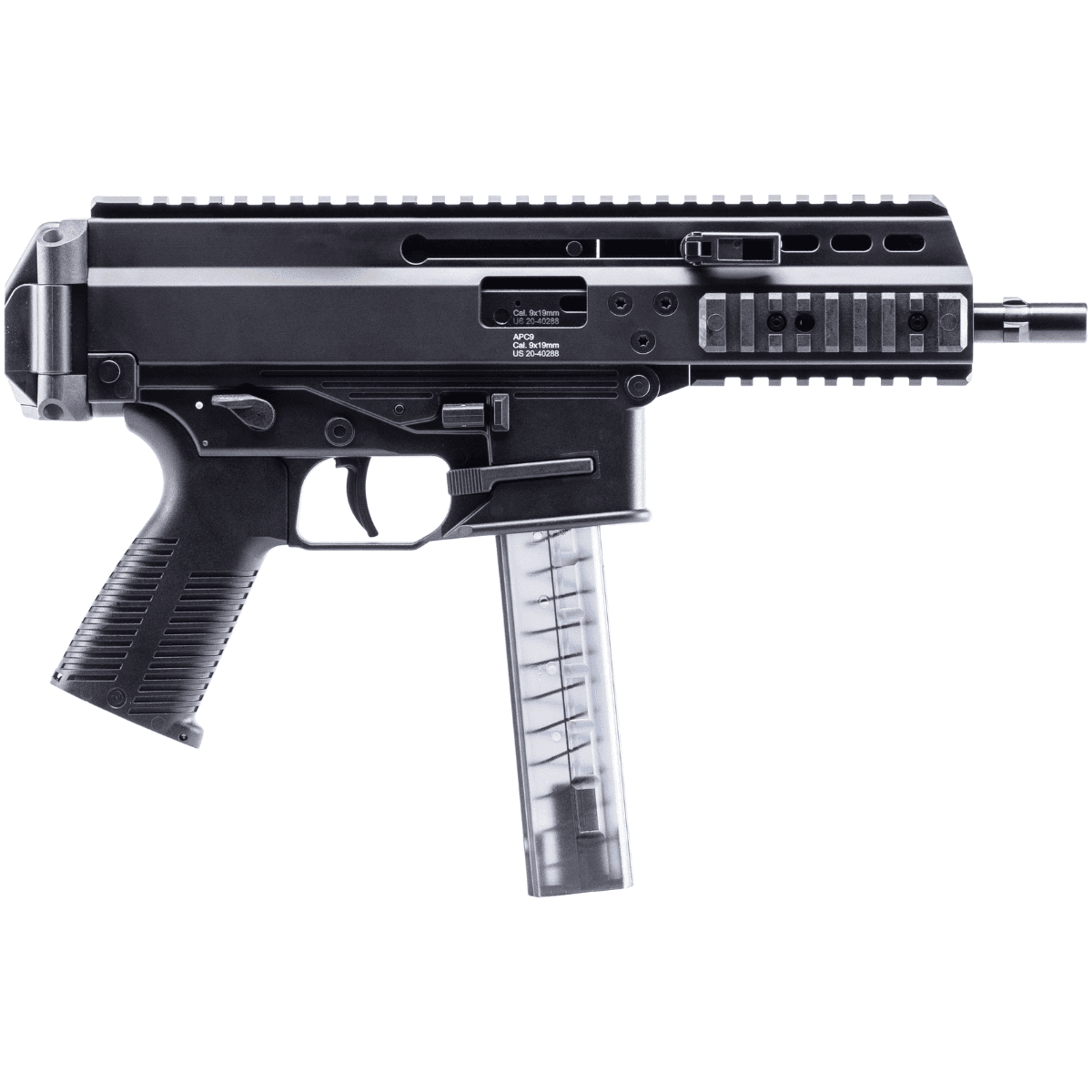 B&T APC Pro 9mm Luger Semi-Auto Tactical Pistol, M-LOK Handguards with Black Polymer Grips - 36039 B&T APC Pro 9mm Luger Semi-Auto Tactical Pistol, M-LOK Handguards with Black Polymer Grips - 36039