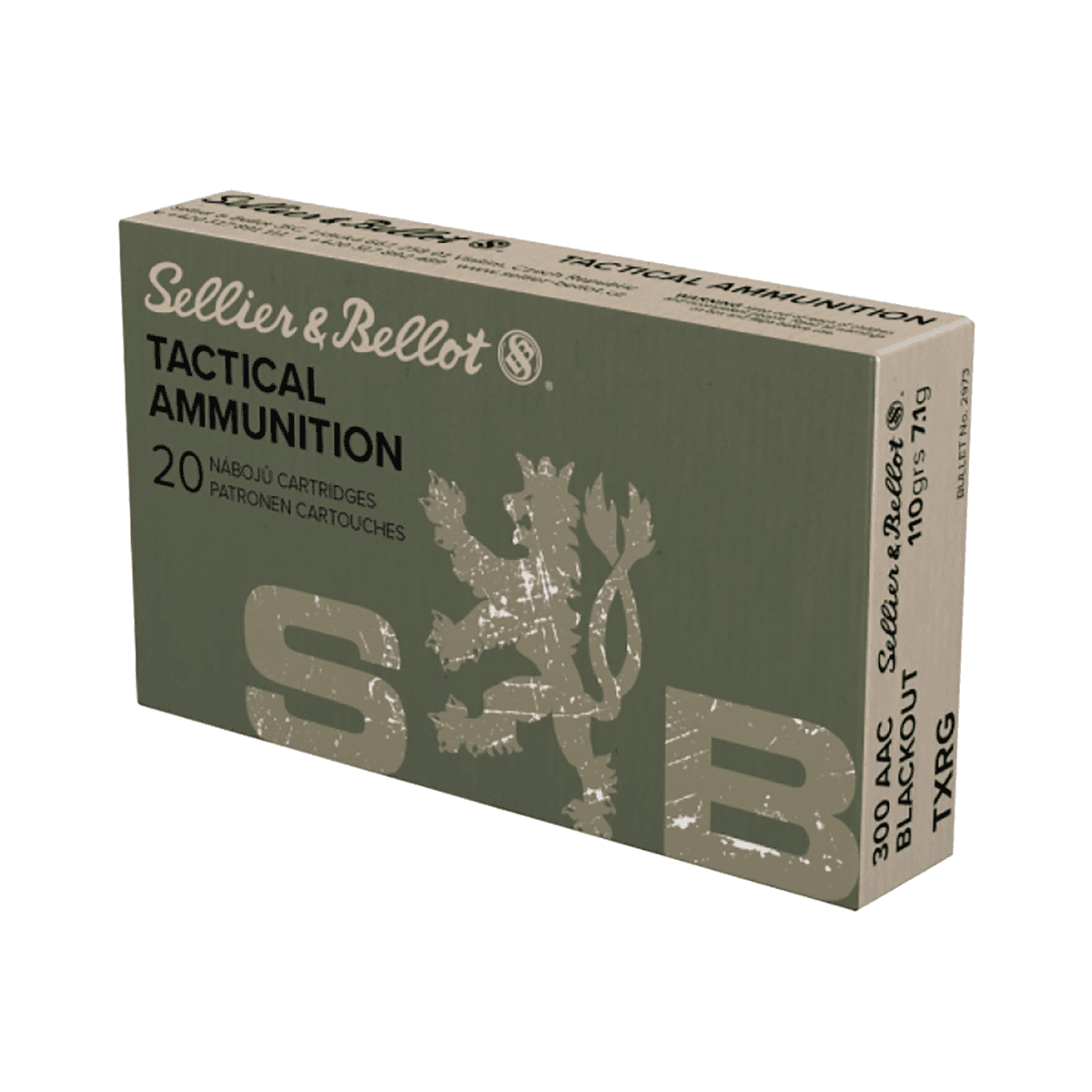Sellier & Bellot eXergy 300 Blackout 110 gr TAC EX Blue - 20 Rounds Per Box - SB300BLKXA Sellier & Bellot eXergy 300 Blackout 110 gr TAC EX Blue - 20 Rounds Per Box - SB300BLKXA