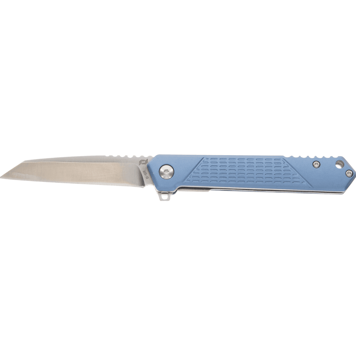 Schrade Blue Inert Folding Wharncliffe Part Serrated Satin AUS-10A SS Blade - 1159320 Schrade Blue Inert Folding Wharncliffe Part Serrated Satin AUS-10A SS Blade - 1159320