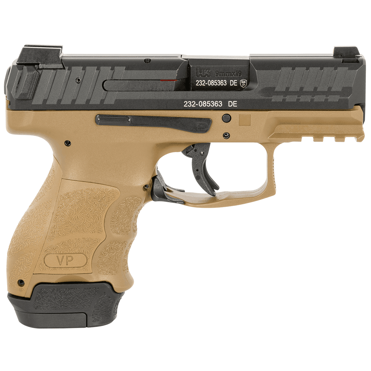 HK VP9SK FDE 9mm Semi Automatic CCW Handgun HK VP9SK FDE 9mm Semi Automatic CCW Handgun