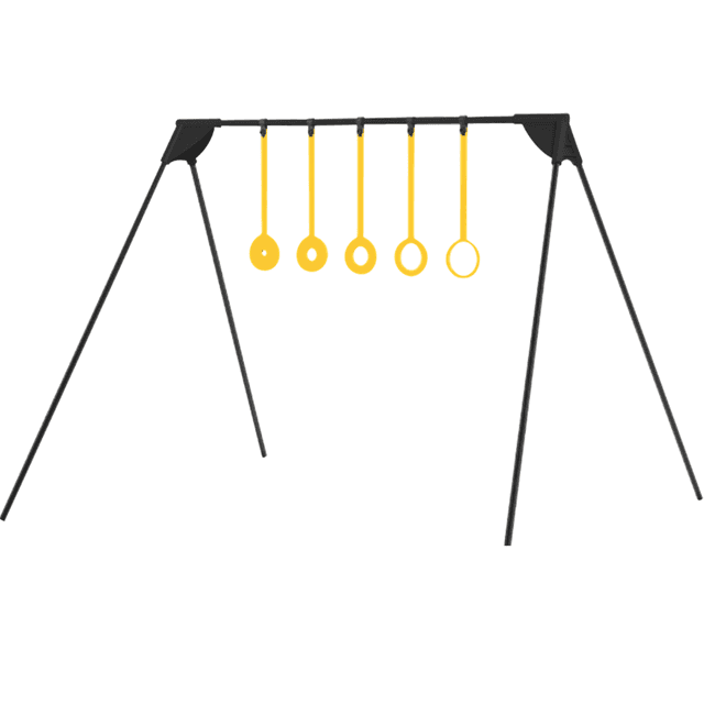 Caldwell AR500 Rimfire KYL Ring Challenge, Black/Yellow Steel Standing with 5 Rings - 4002309 Caldwell AR500 Rimfire KYL Ring Challenge, Black/Yellow Steel Standing with 5 Rings - 4002309
