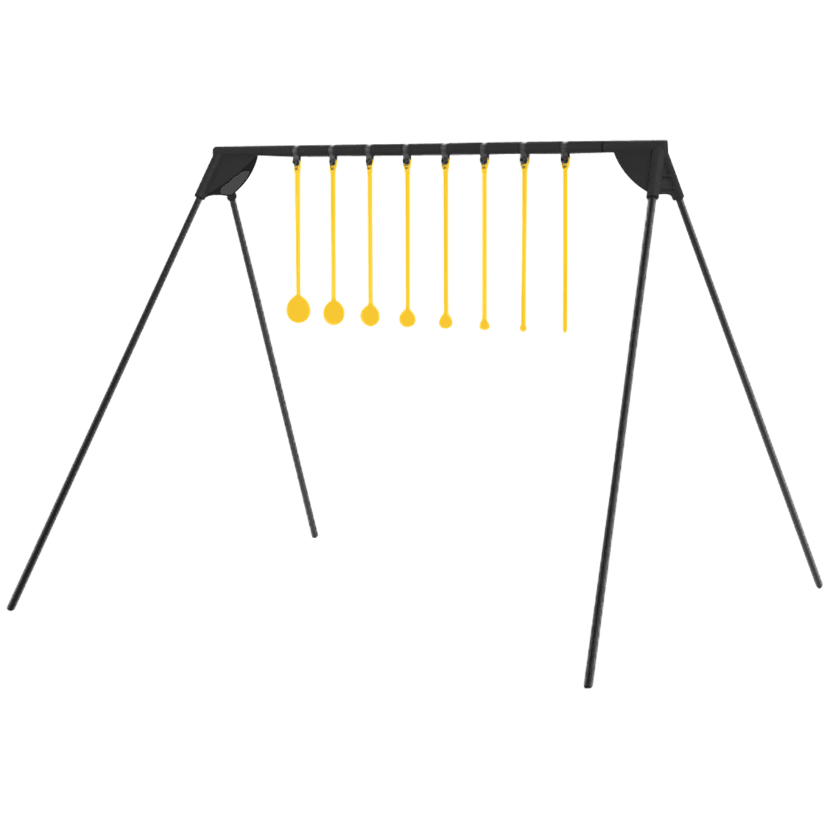 Caldwell AR500 Rimfire KYL Challenge Target, Black/Yellow Steel Standing with 8 Targets - 4002310 Caldwell AR500 Rimfire KYL Challenge Target, Black/Yellow Steel Standing with 8 Targets - 4002310