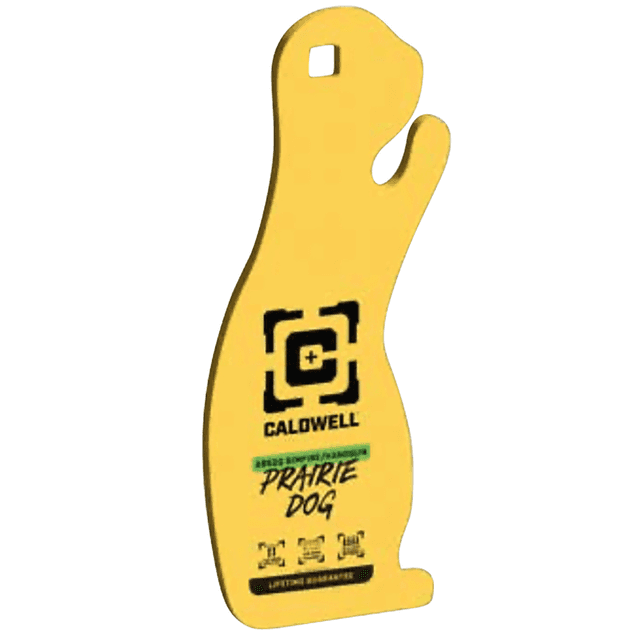 Caldwell AR500 1/4" Rimfire/Handgun Yellow Prairie Dog - 4002313 Caldwell AR500 1/4" Rimfire/Handgun Yellow Prairie Dog - 4002313
