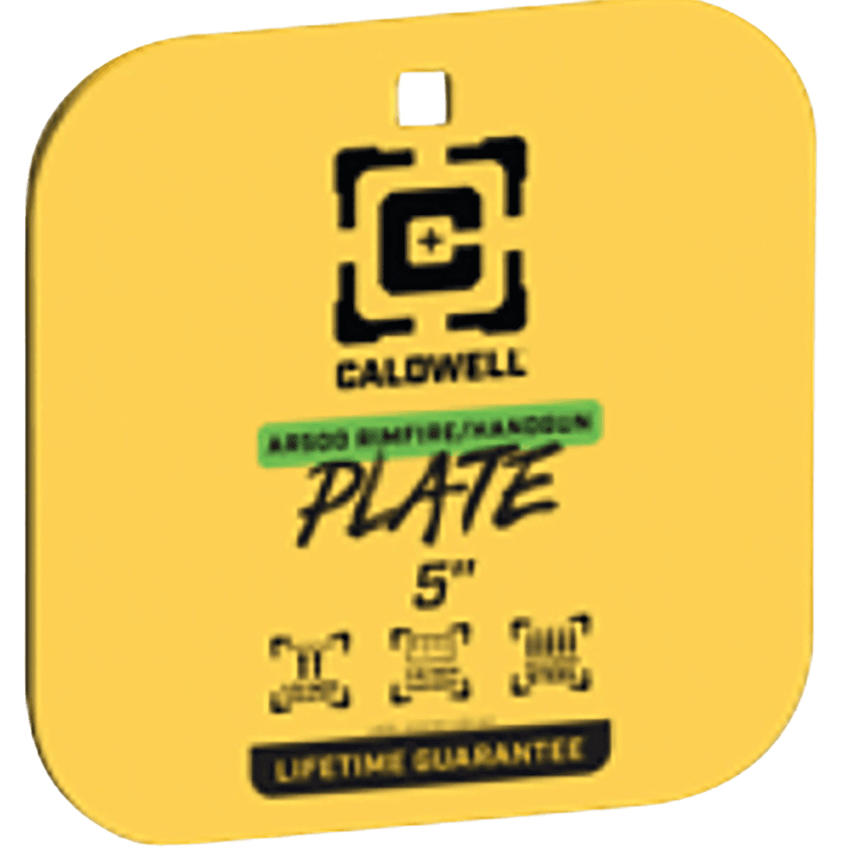 Caldwell AR500 1/4" Thick Rimfire/Handgun, Yellow 5'' Steel Gong - 4002311 Caldwell AR500 1/4" Thick Rimfire/Handgun, Yellow 5'' Steel Gong - 4002311