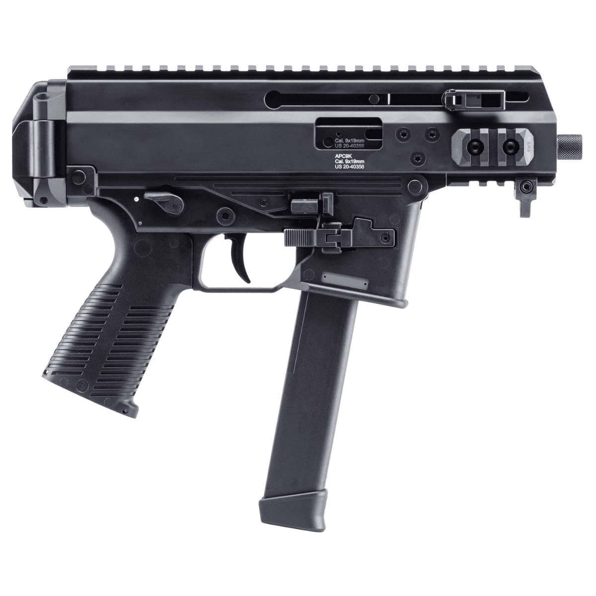 B&T APC9K 9mm Luger Semi-Auto Tactical Pistol with Black Steel Barrel Finish - 36176502G B&T APC9K 9mm Luger Semi-Auto Tactical Pistol with Black Steel Barrel Finish - 36176502G