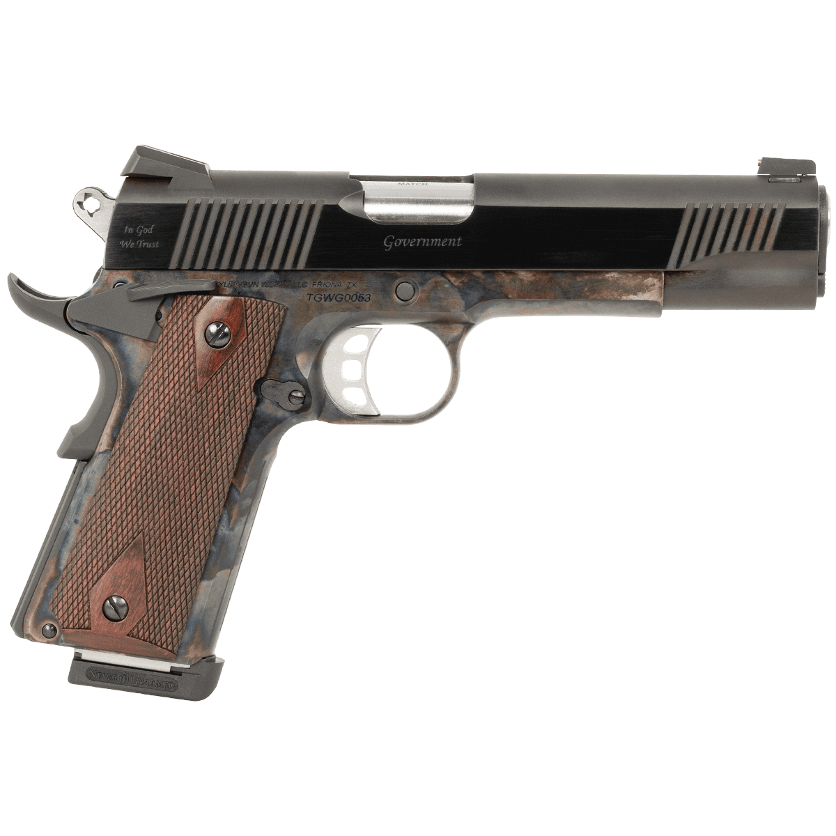 Tyler Gun Works Custom 1911 Government Full Size Frame 45 ACP Pistol Tyler Gun Works Custom 1911 Government Full Size Frame 45 ACP Pistol