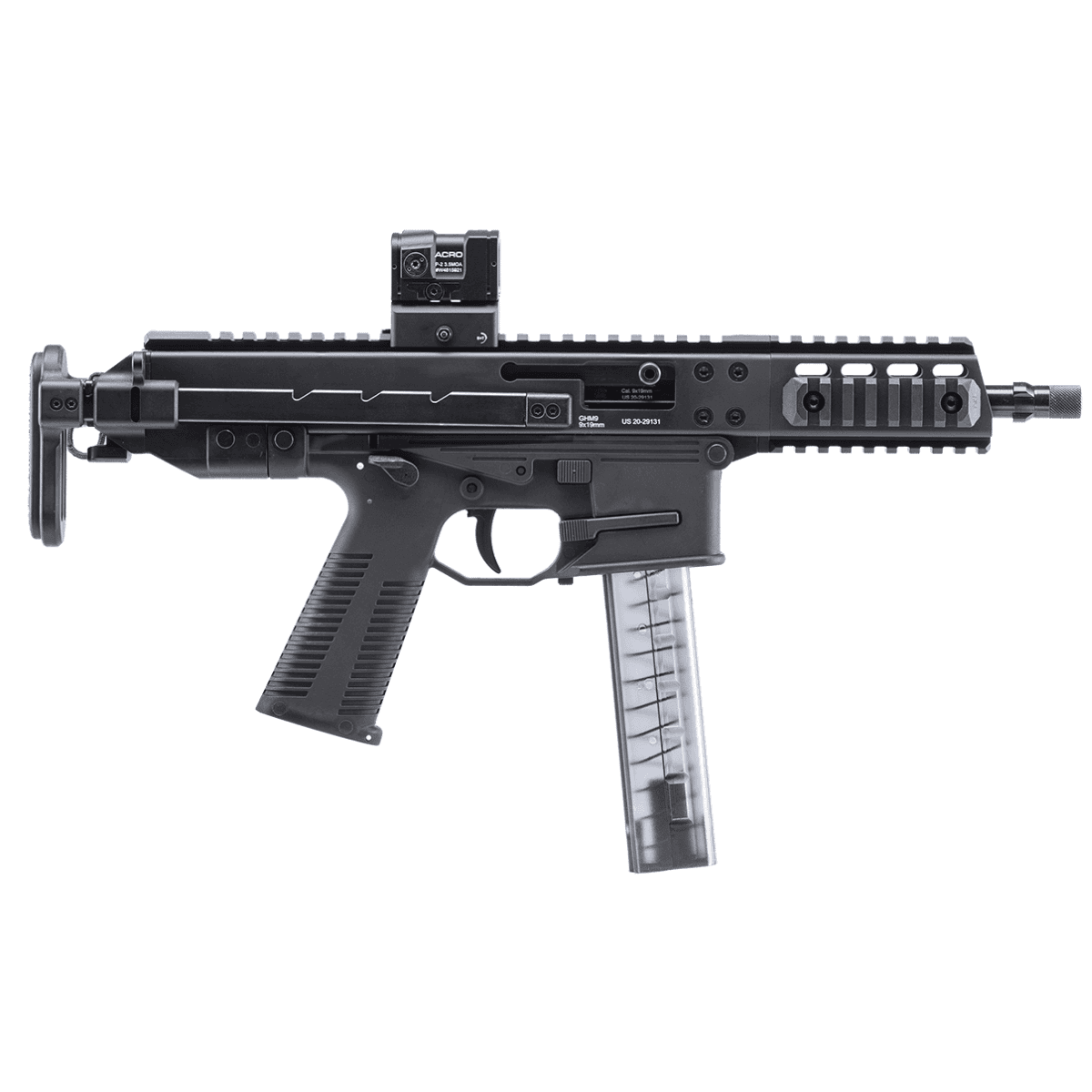 B&T GHM 9mm Luger Semi-Auto Tactical Pistol with Black Polymer Grip- 450002G B&T GHM 9mm Luger Semi-Auto Tactical Pistol with Black Polymer Grip- 450002G