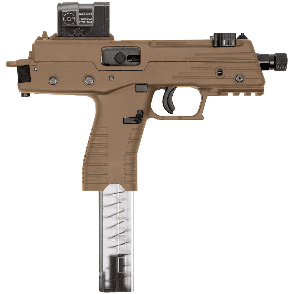 B&T TP380 380 ACP Semi-Auto Tactical Pistol with Aimpoint Acro P-2 - BT42001USCTTB B&T TP380 380 ACP Semi-Auto Tactical Pistol with Aimpoint Acro P-2 - BT42001USCTTB