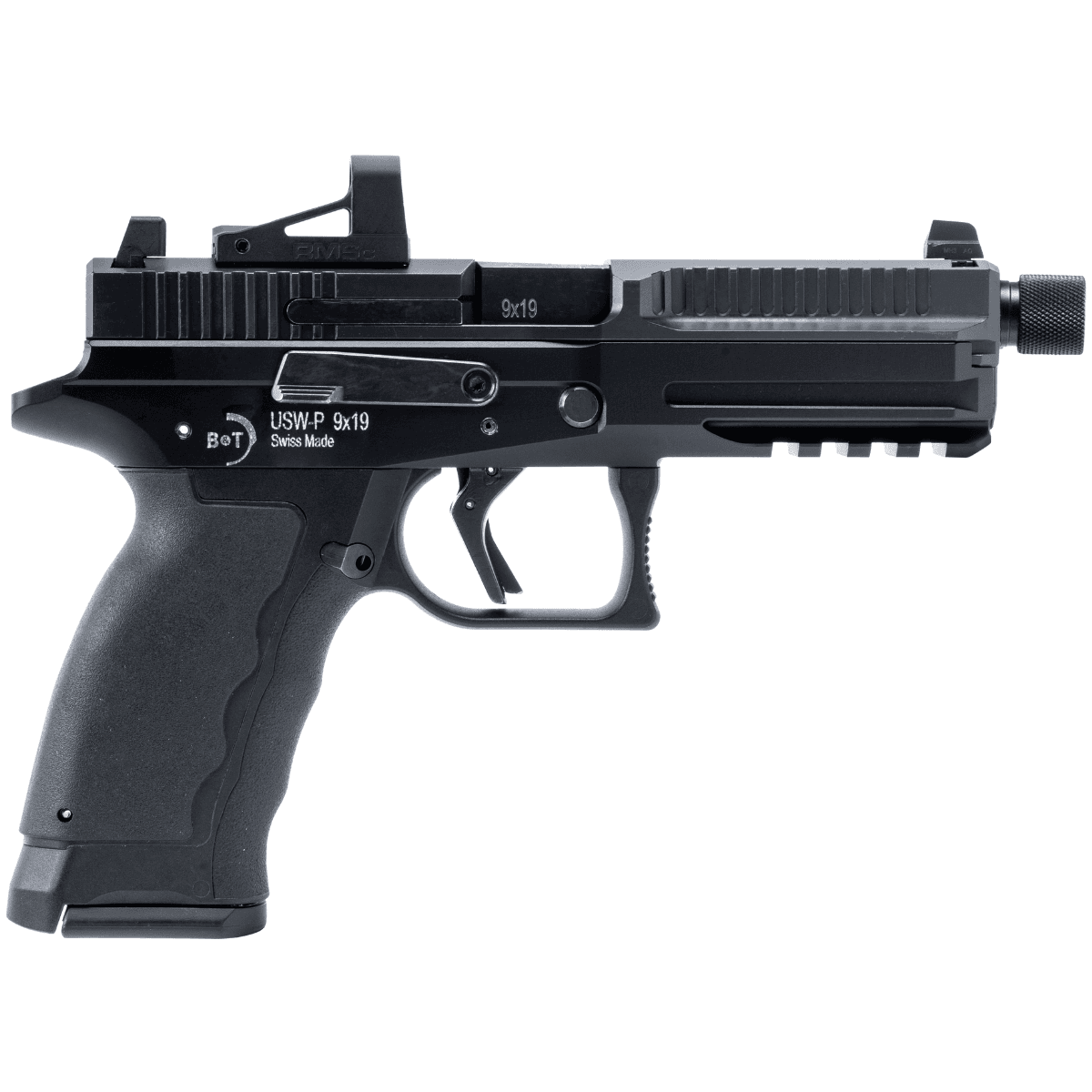 B&T USW-P 9mm Luger Striker Fire Tactical Pistol with Rubber Grip - BT490002 B&T USW-P 9mm Luger Striker Fire Tactical Pistol with Rubber Grip - BT490002
