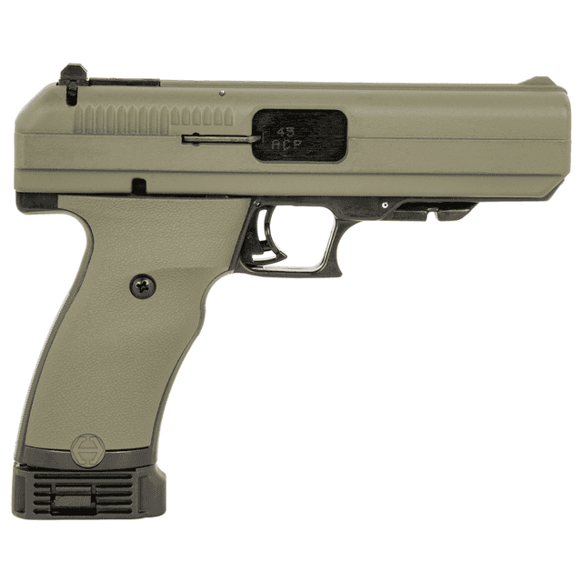 Hi-Point JHP .45 ACP - 9+1, 4.50" Black Steel Barrel, OD Green Serrated Steel Slide & Polymer Frame, OD Green Grip - 34510OD Hi-Point JHP .45 ACP - 9+1, 4.50" Black Steel Barrel, OD Green Serrated Steel Slide & Polymer Frame, OD Green Grip - 34510OD