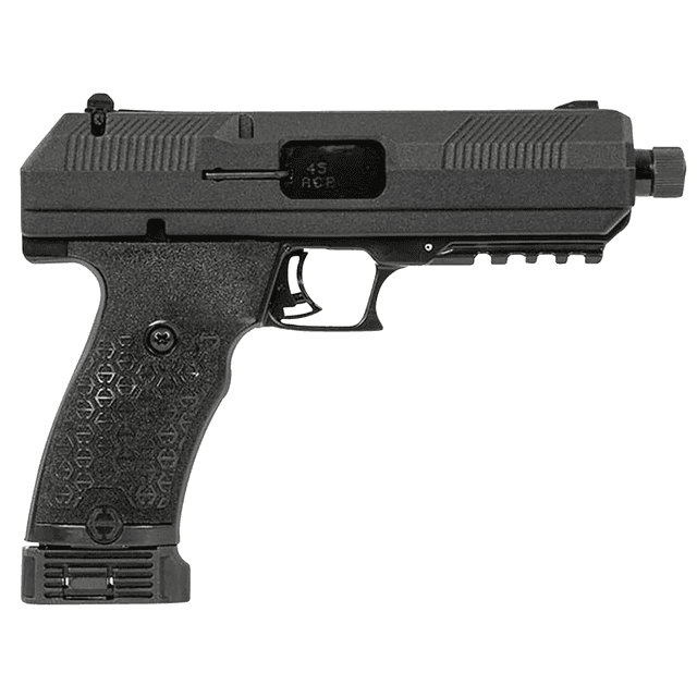 Hi-Point JHP Gen2 45 ACP 9+1 4.50" Black Steel Threaded Barrel, Black Powder Coated Serrated Steel Slide, Black Polymer Frame w/Picatinny Rail, Black Polymer Grip - JHP45G2 Hi-Point JHP Gen2 45 ACP 9+1 4.50" Black Steel Threaded Barrel, Black Powder Coated Serrated Steel Slide, Black Polymer Frame w/Picatinny Rail, Black Polymer Grip - JHP45G2