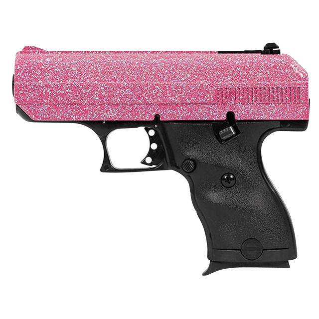 Hi-Point C9 9mm Luger 8+1 3.50" Black Steel Barrel, Hydro-Dipped Pink Sparkle Serrated Slide, Black Polymer Frame, Black Polymer Grips - 916PISP Hi-Point C9 9mm Luger 8+1 3.50" Black Steel Barrel, Hydro-Dipped Pink Sparkle Serrated Slide, Black Polymer Frame, Black Polymer Grips - 916PISP
