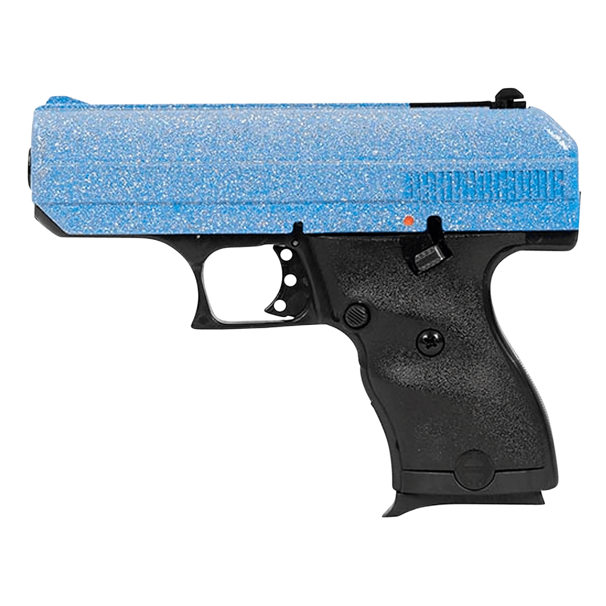 Hi-Point C9 9mm Luger 8+1 3.50" Black Steel Barrel, Hydro-Dipped Blue Sparkle Serrated Slide, Black Polymer Frame, Black Polymer Grips - 916BLSP Hi-Point C9 9mm Luger 8+1 3.50" Black Steel Barrel, Hydro-Dipped Blue Sparkle Serrated Slide, Black Polymer Frame, Black Polymer Grips - 916BLSP