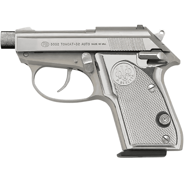 Beretta 3032 Tomcat Ghost Buster 32 ACP Pistol with 2.90" SS Threaded Tip-Up Barrel - SPEC0698A Beretta 3032 Tomcat Ghost Buster 32 ACP Pistol with 2.90" SS Threaded Tip-Up Barrel - SPEC0698A