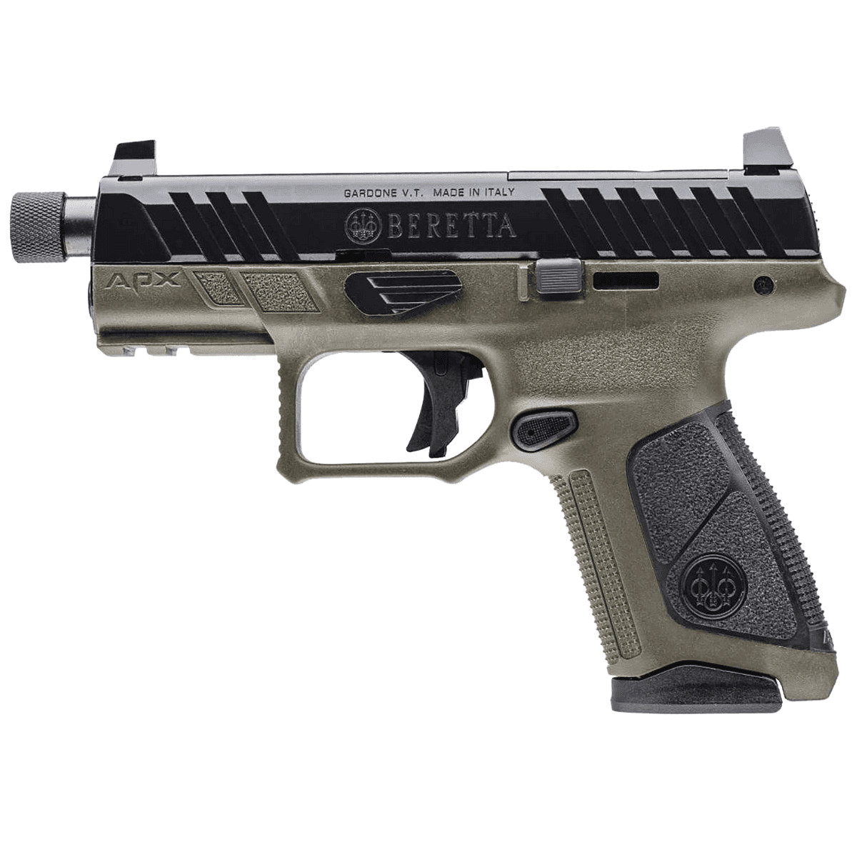 Beretta APX A1 Compact 9mm Luger Pistol with 4.20" Black Threaded Barrel - JAXA1C910TAC Beretta APX A1 Compact 9mm Luger Pistol with 4.20" Black Threaded Barrel - JAXA1C910TAC