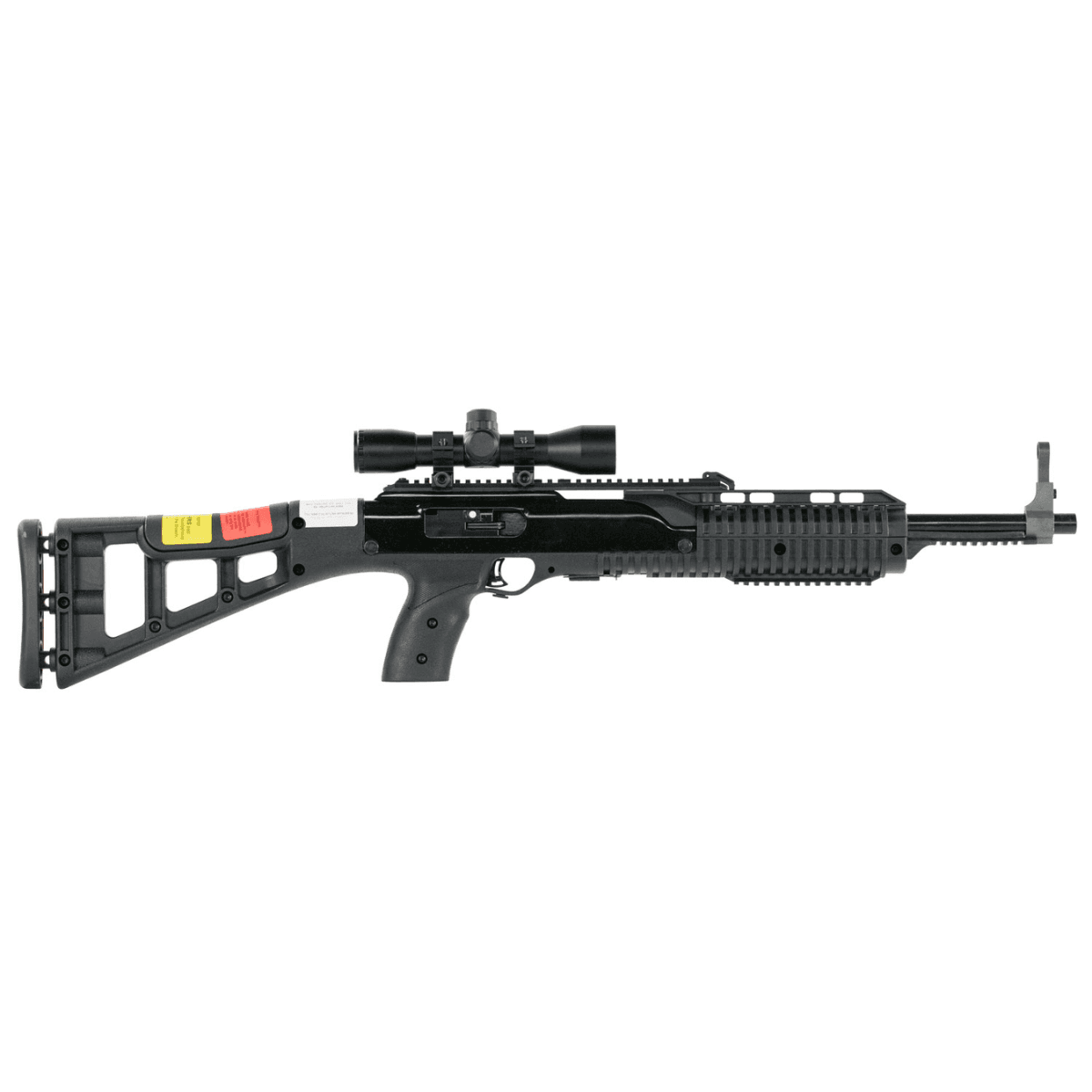 Hi-Point Carbine - 45 ACP Caliber, 17.50" Barrel, 9+1 Capacity - Black Metal Finish, All Weather Molded Stock, Polymer Grip (Right Hand) - 4595TS4X32 Hi-Point Carbine - 45 ACP Caliber, 17.50" Barrel, 9+1 Capacity - Black Metal Finish, All Weather Molded Stock, Polymer Grip (Right Hand) - 4595TS4X32