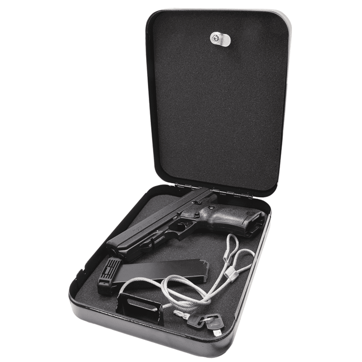 Hi-Point JCP Home Security Package - 40 S&W, 10+1 Capacity, 4.50" Black Steel Barrel - Serrated Steel Slide, Polymer Frame & Grip - Keyed Lock Box - 34011HSP Hi-Point JCP Home Security Package - 40 S&W, 10+1 Capacity, 4.50" Black Steel Barrel - Serrated Steel Slide, Polymer Frame & Grip - Keyed Lock Box - 34011HSP