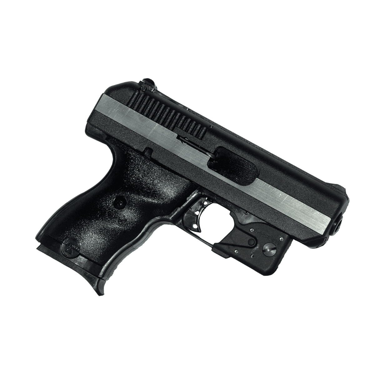 Hi-Point CF - 380 ACP Caliber, 3.50" Barrel, 8+1 Capacity - Black Finish Frame, Serrated Black Steel Chrome Line Slide, Polymer Grip - Includes LaserLyte Laser - CF380LLTGM Hi-Point CF - 380 ACP Caliber, 3.50" Barrel, 8+1 Capacity - Black Finish Frame, Serrated Black Steel Chrome Line Slide, Polymer Grip - Includes LaserLyte Laser - CF380LLTGM