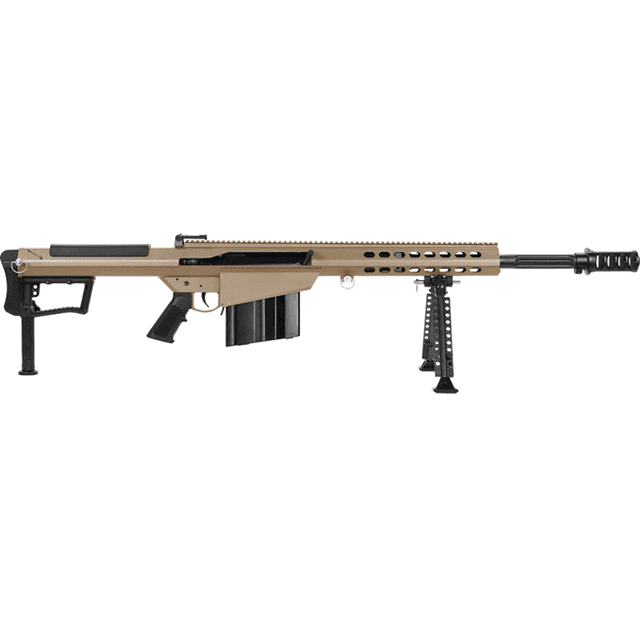 Barrett M107A1-S with Improved Internals, 50 BMG 10+1 20" Fluted Barrel, FDE Barrett M107A1-S with Improved Internals, 50 BMG 10+1 20" Fluted Barrel, FDE