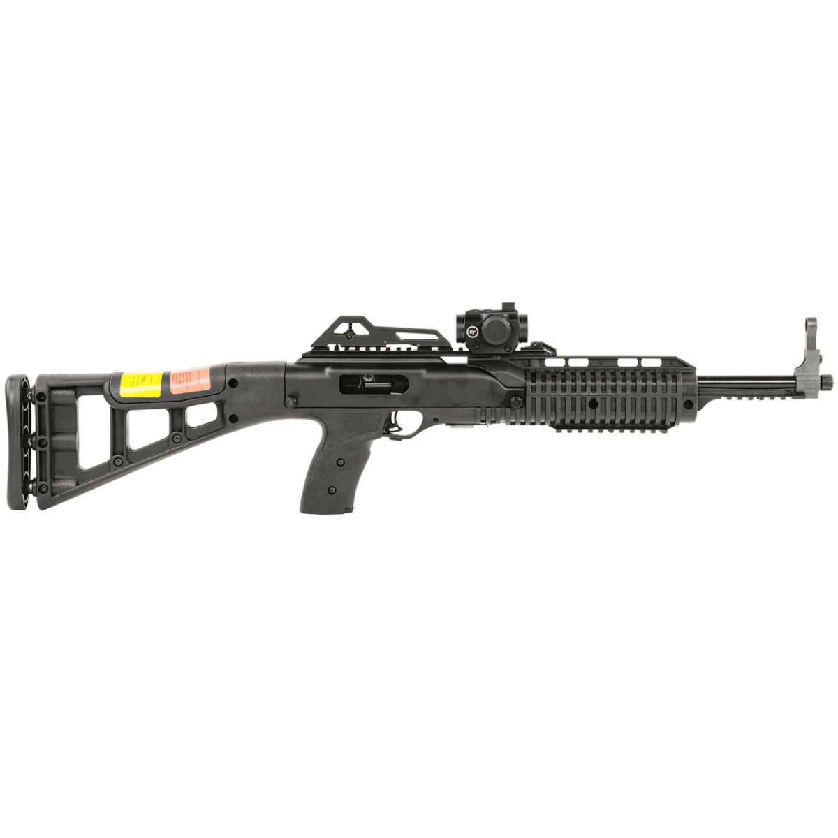 Hi-Point 995TS Carbine - 9mm Luger, 10+1 Capacity, 16.50" Barrel - Black All Weather Molded Stock, Black Polymer Grip - Includes Crimson Trace Red Dot - 995TSRDCT Hi-Point 995TS Carbine - 9mm Luger, 10+1 Capacity, 16.50" Barrel - Black All Weather Molded Stock, Black Polymer Grip - Includes Crimson Trace Red Dot - 995TSRDCT
