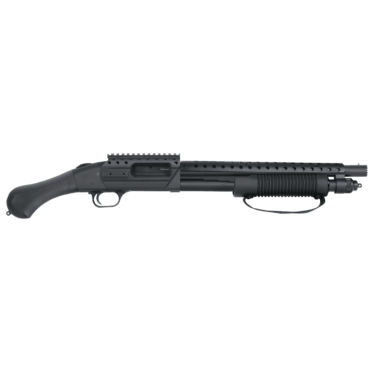 Mossberg 590 Shockwave SPX 12 Gauge Shotgun with 14.375" Heavy Stand-Off Heat Shield Barrel - 50648 Mossberg 590 Shockwave SPX 12 Gauge Shotgun with 14.375" Heavy Stand-Off Heat Shield Barrel - 50648