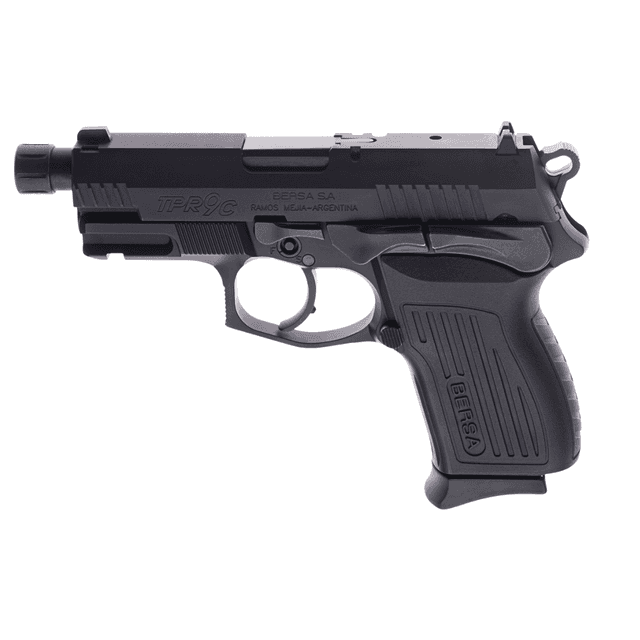 Bersa TPRCX Compact 9mm Luger Pistol with 4.10" Black Steel Threaded Barrel - TPR9CMX Bersa TPRCX Compact 9mm Luger Pistol with 4.10" Black Steel Threaded Barrel - TPR9CMX